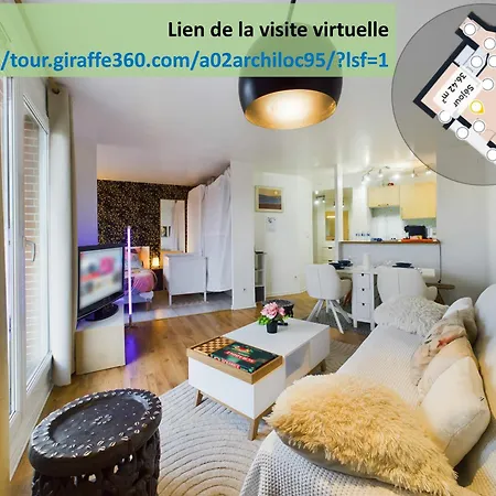 Apartment L'aigle Royal De Paris, Gare, Parking Et Terrasse Argenteuil