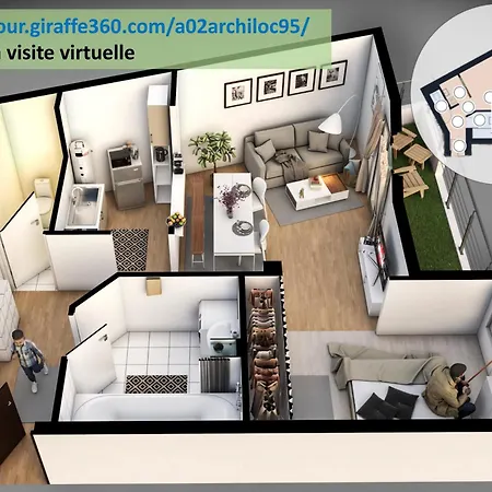 L'aigle Royal De Paris, Gare, Parking Et Terrasse Daire *